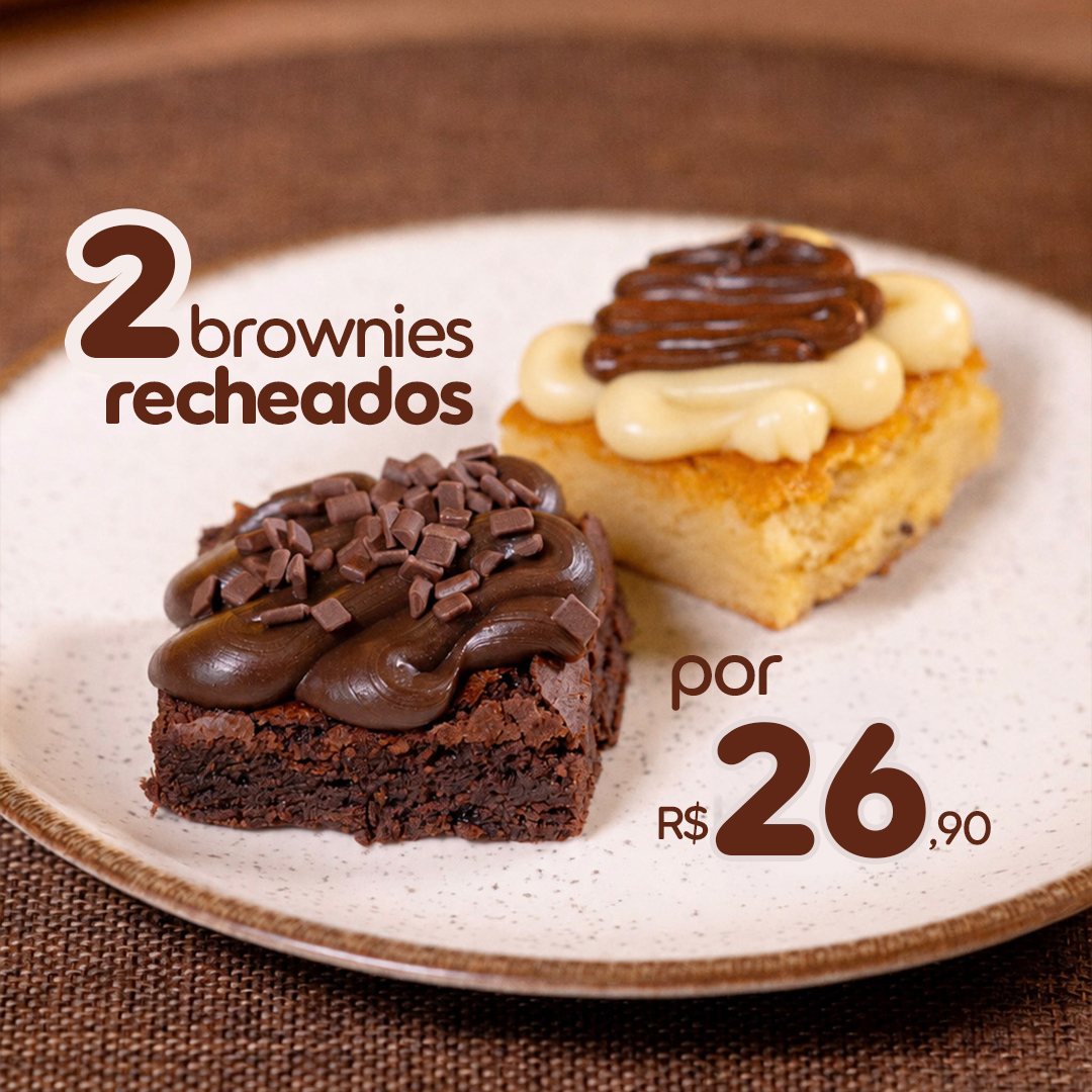 2 brownies recheados por R$ 26,90